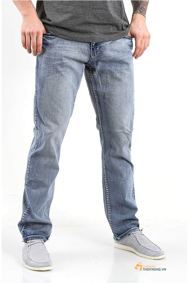 quần jean nam tapered-fit